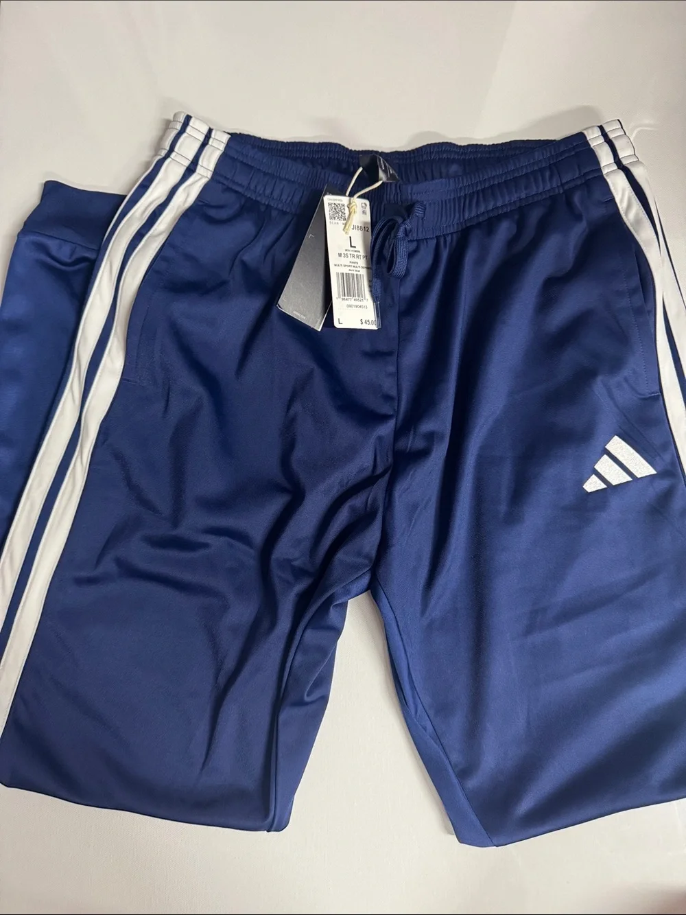 Adidas Joggers Mens Large Navy